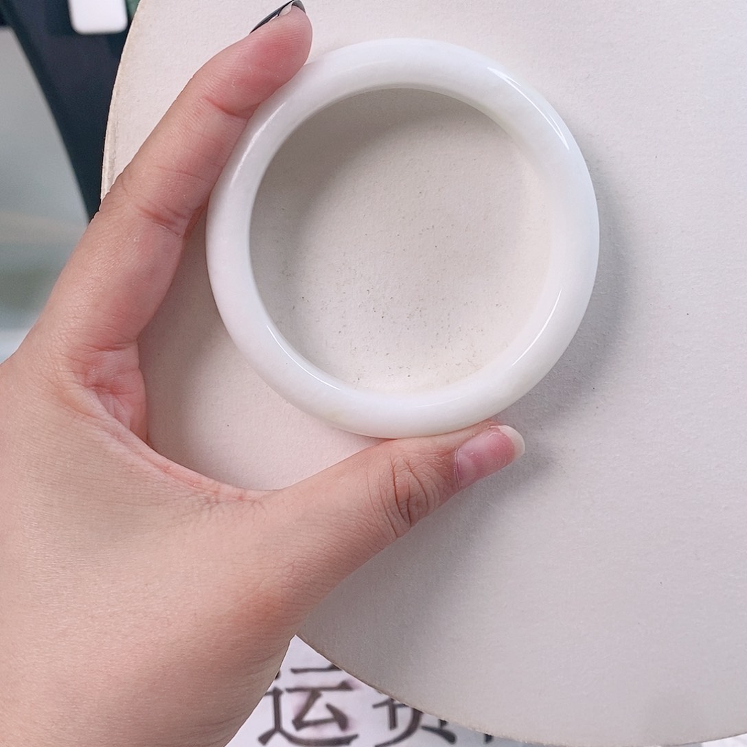 蓝田玉（蛇纹石化大理石玉）手镯未镶嵌