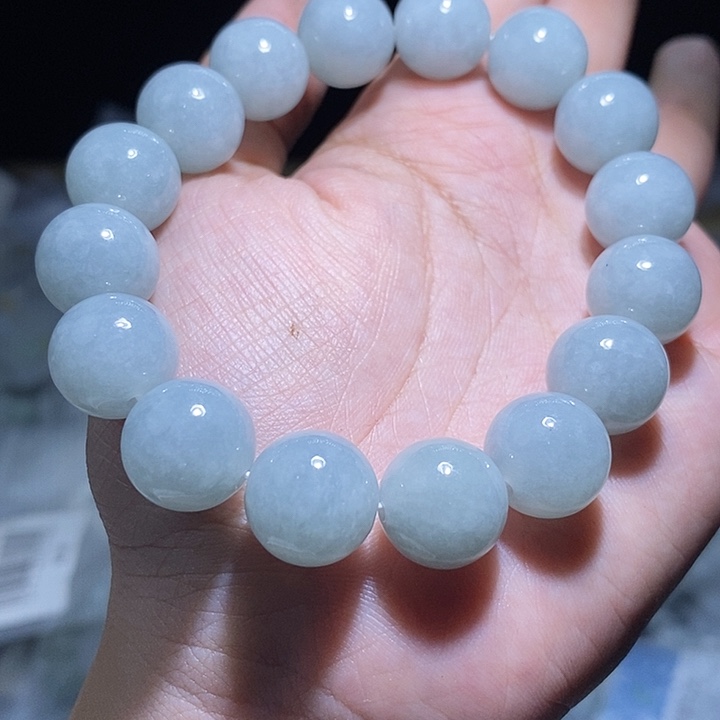 未镶嵌手串翡翠天然缅甸A货翡翠手串卡13.2