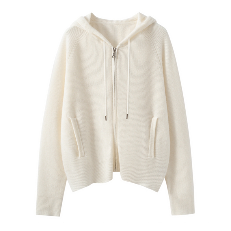 100%山羊绒衫套头款厚款连帽衫长袖毛衣女RY5302555