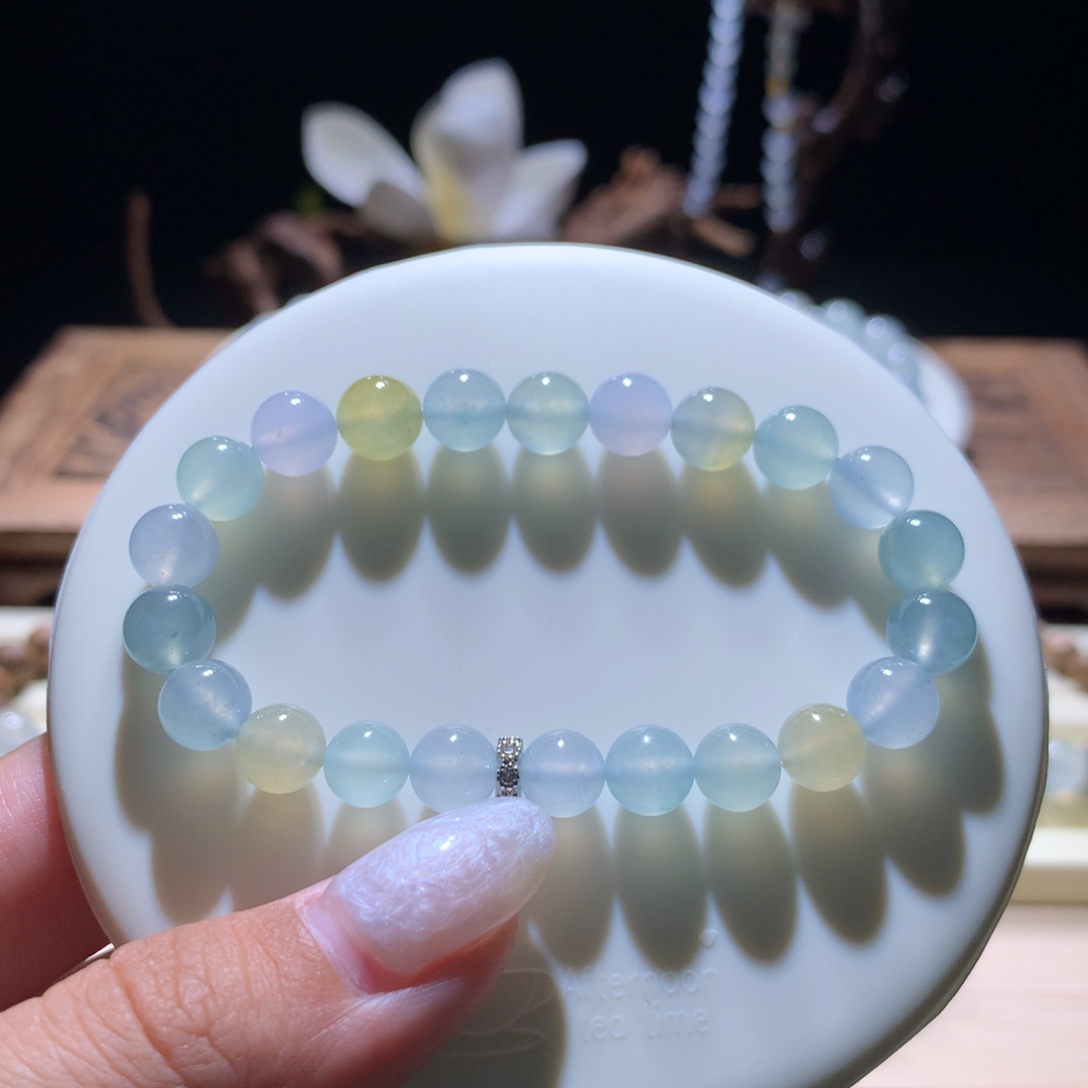 未镶嵌手串翡翠超漏价马卡龙满串