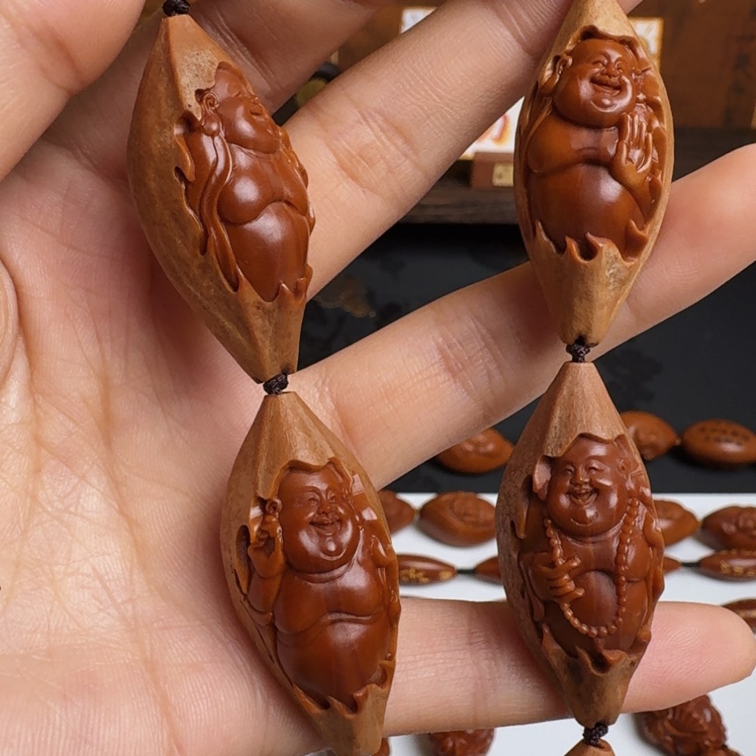 橄榄核手串/手链包衣弥勒手持