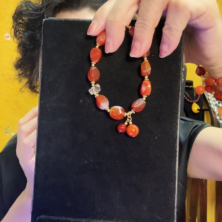 玛瑙/玉髓未镶嵌颈饰