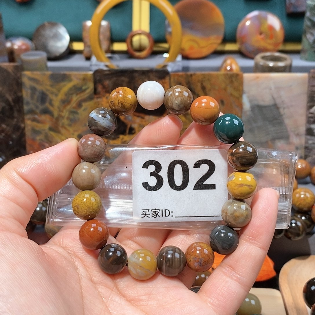 硅化玉天然北票硅化玉手串未镶嵌天然北票硅化玉手串