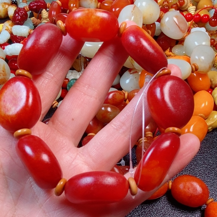 和田玉手链未镶嵌盛***昌