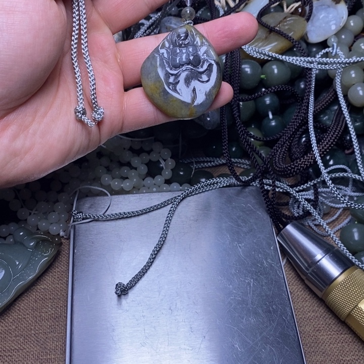 和田玉未镶嵌挂件