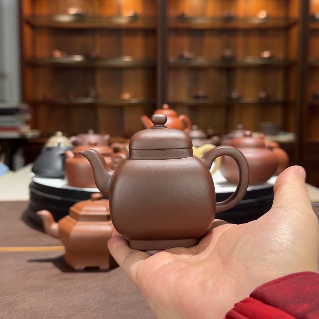 老***子茶壶紫砂紫泥鸣远四方