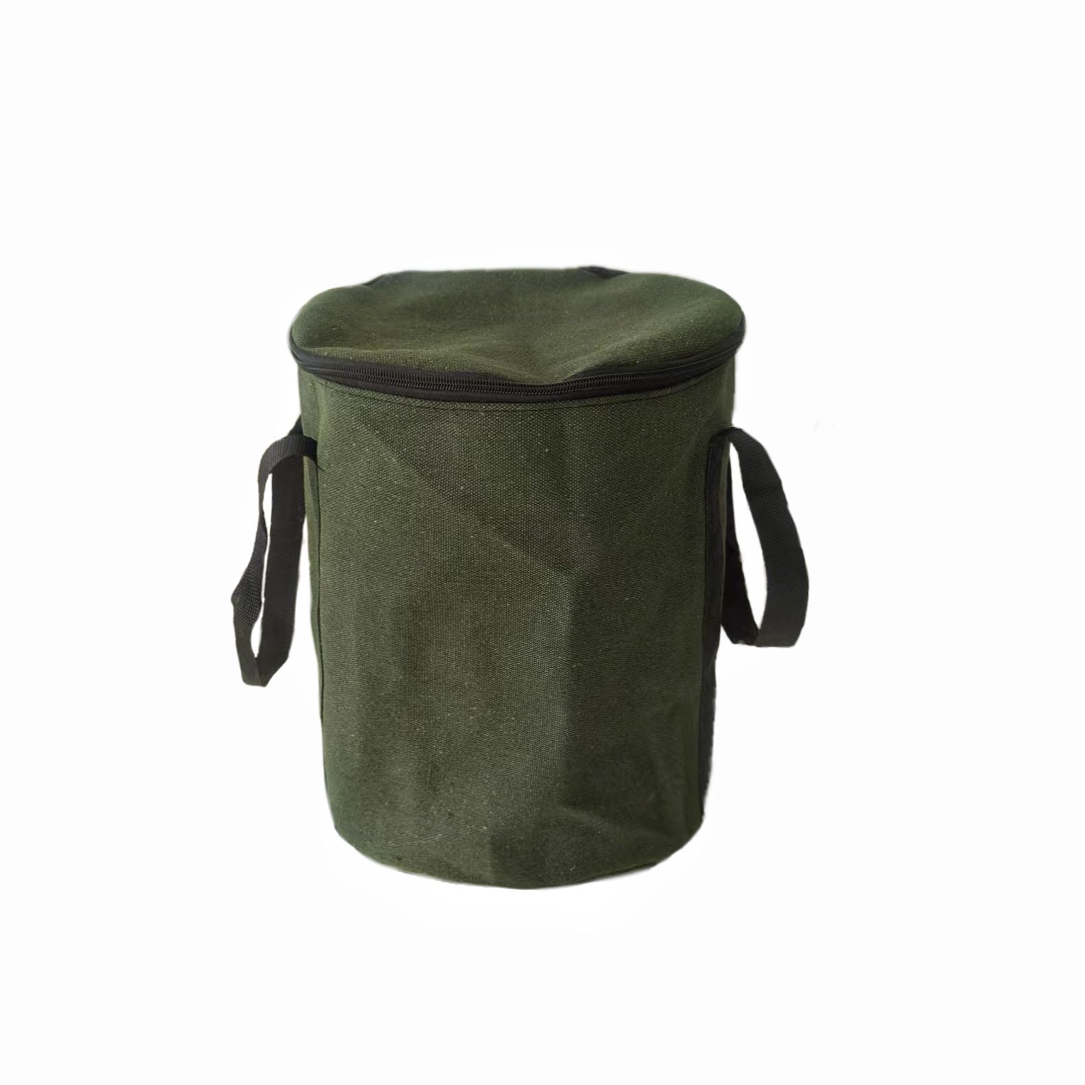 户外汽化炉加厚帆布军绿色收纳包便携耐磨橄榄绿