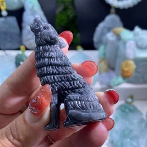 【闪购商品】颈饰未镶嵌翡翠狼