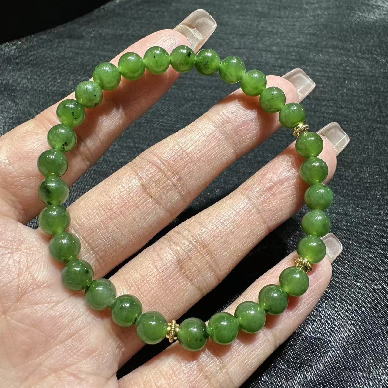 和田玉圆珠手串-CH246