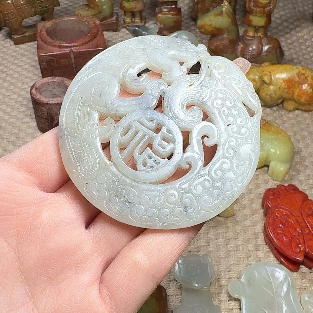 白玉菩提吊坠挂件