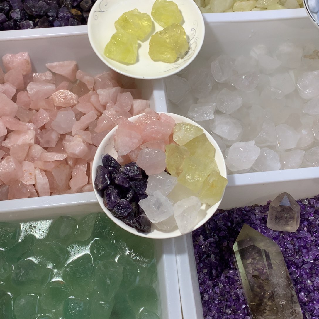 圆***女未镶嵌珠宝半成品紫晶天然