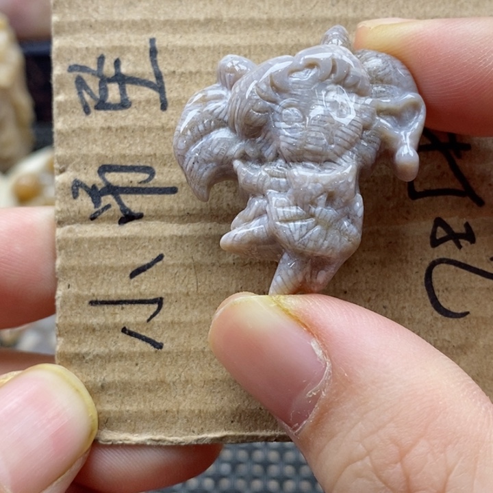 硅化珊瑚（珊瑚玉）颈饰未镶嵌