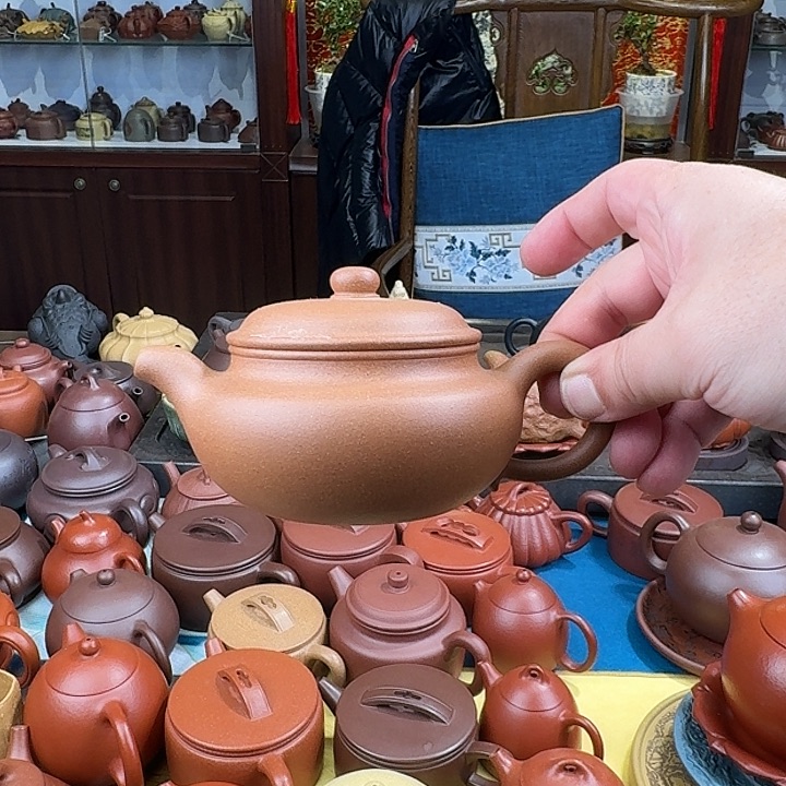 紫砂茶壶仿古降坡