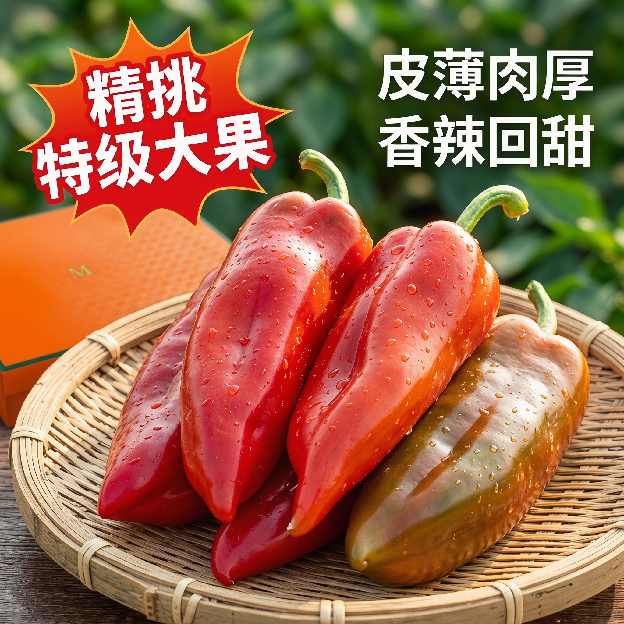 新鲜红辣椒泡椒大红尖椒鲜辣椒农家自种微辣红剁椒做辣椒酱
