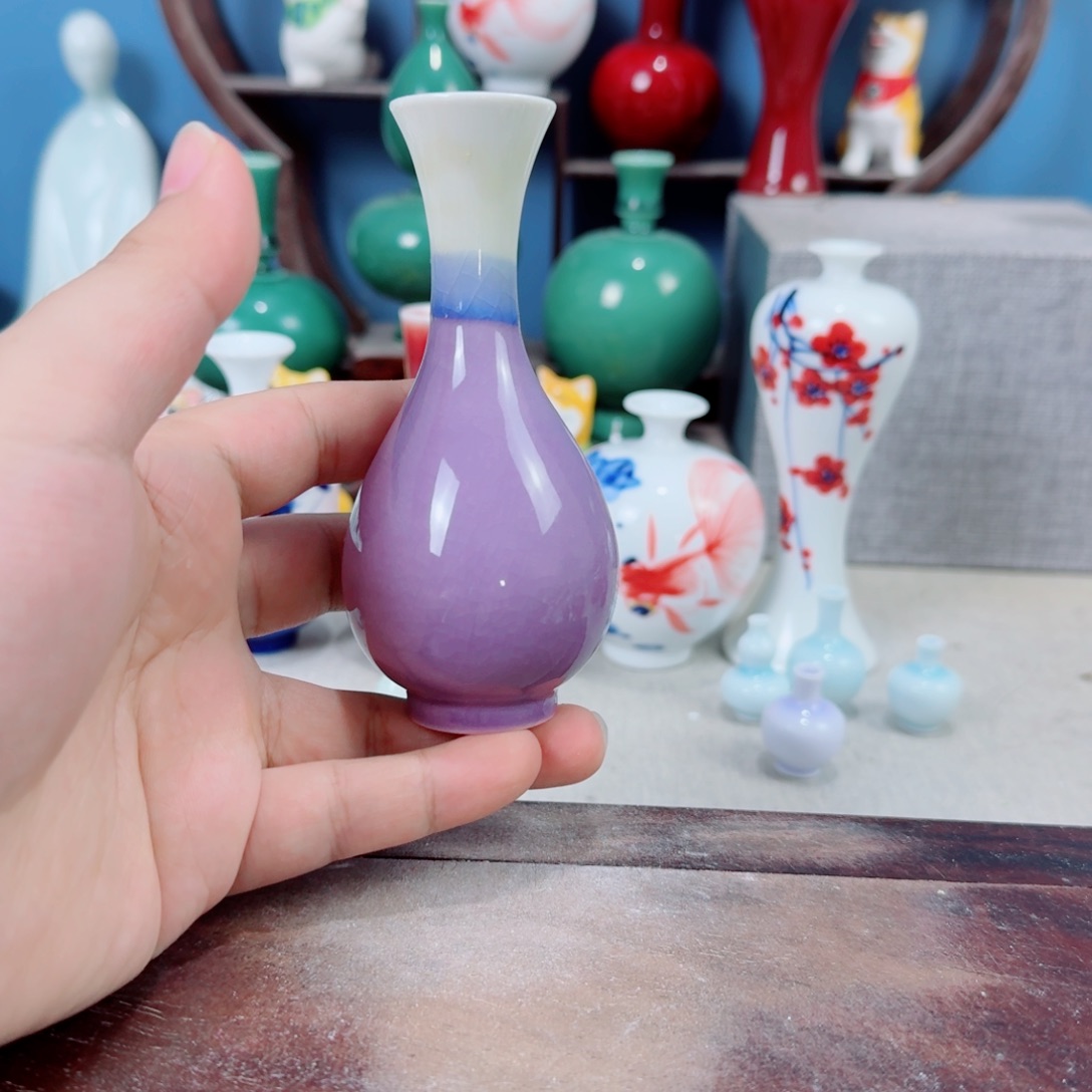陶瓷手工小花器摆件