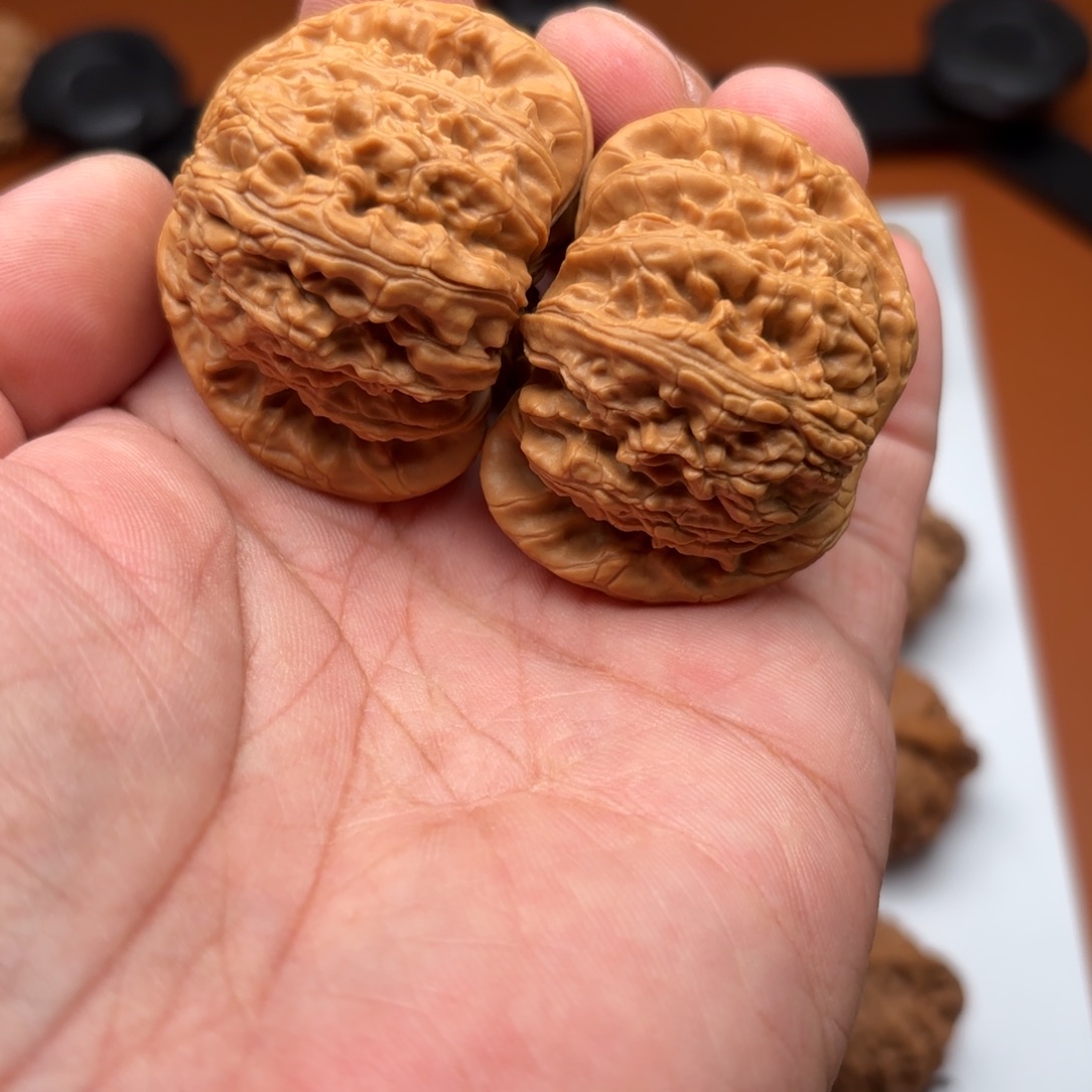 你***啥把件文玩核桃白狮子