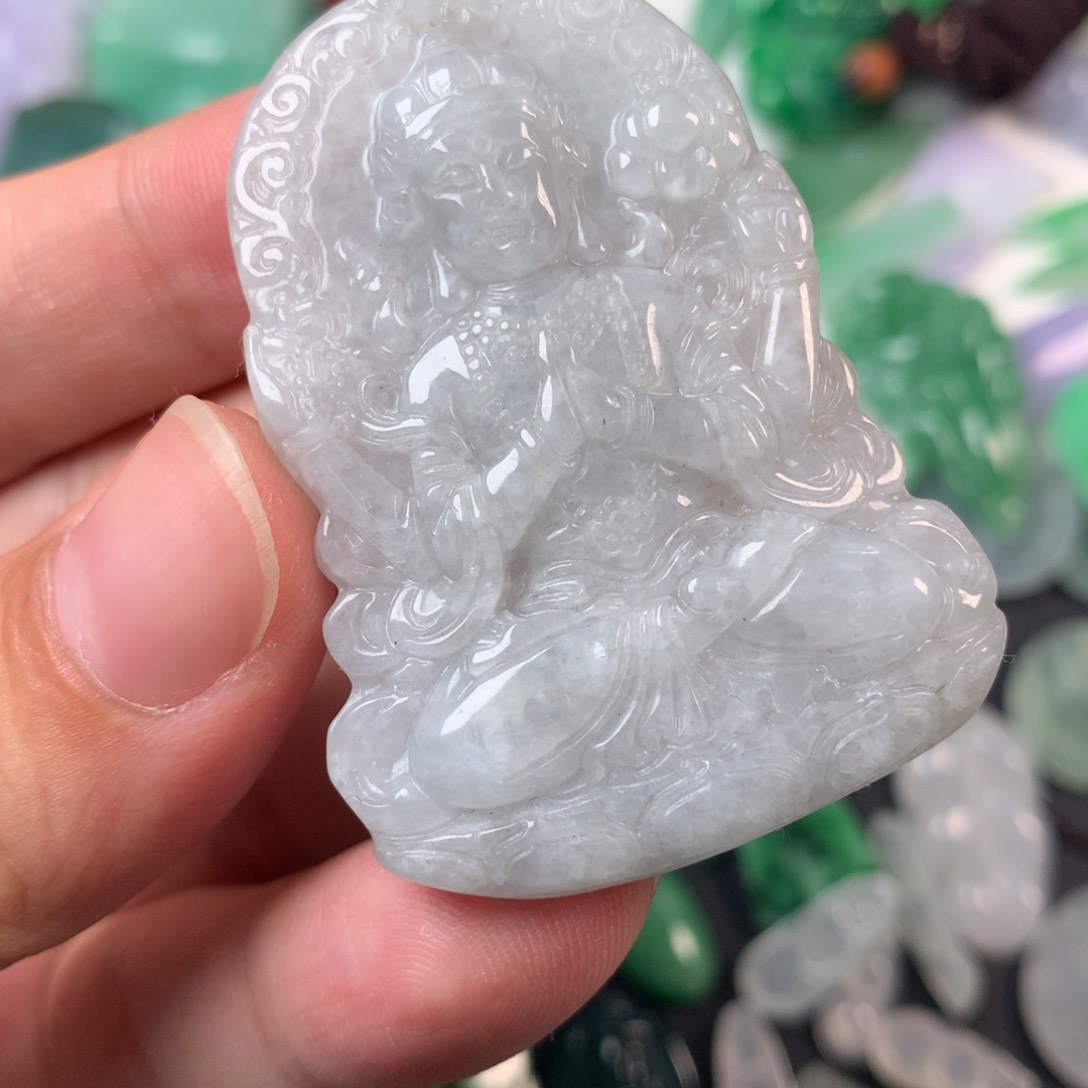 翡翠颈饰未镶嵌挂件