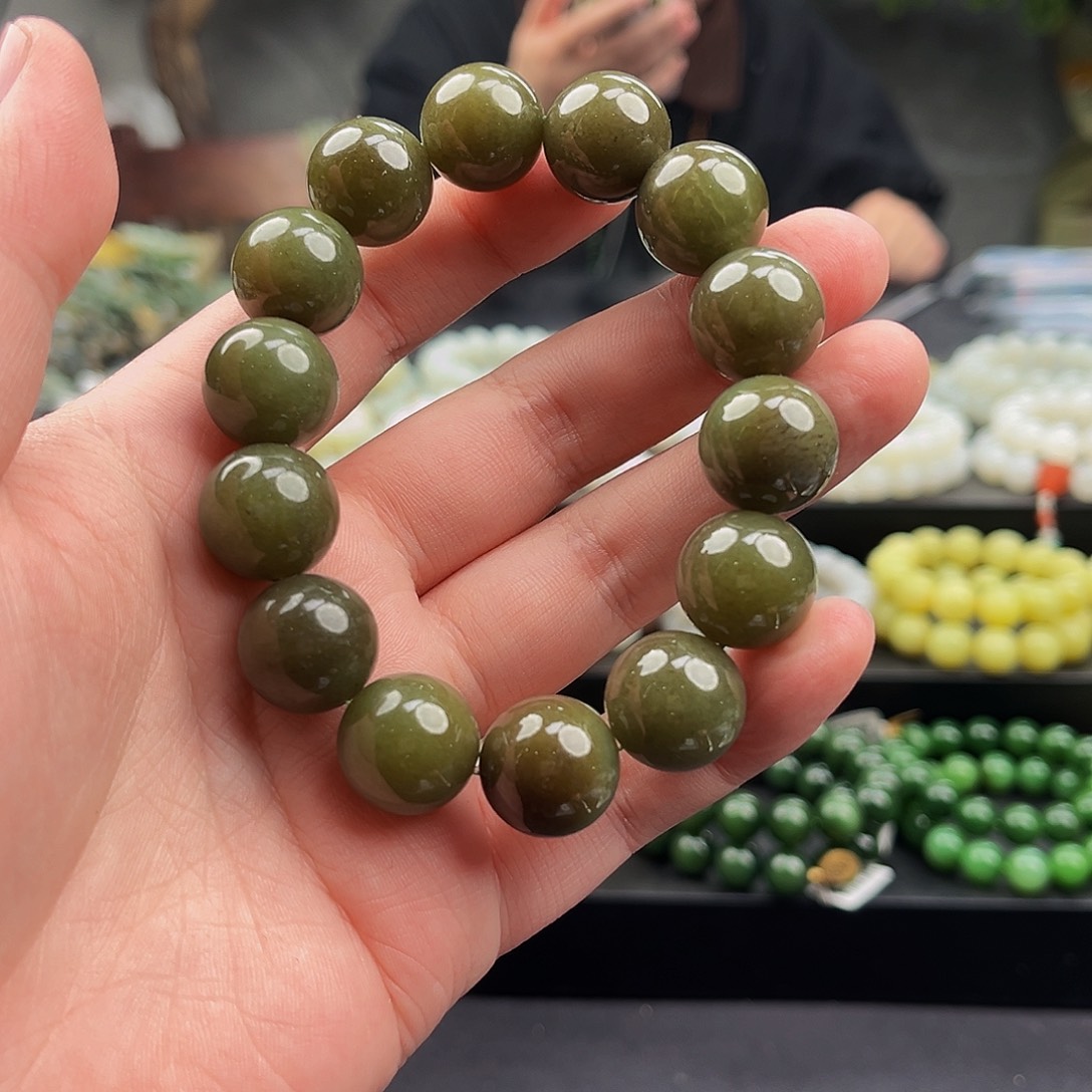 和田玉手串未镶嵌