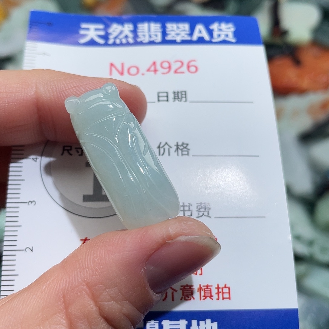 翡翠未镶嵌挂件4926