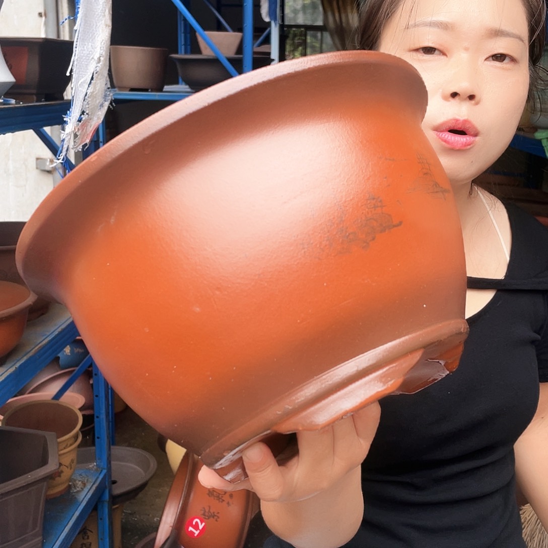 30紫气东来花盆紫砂花盆