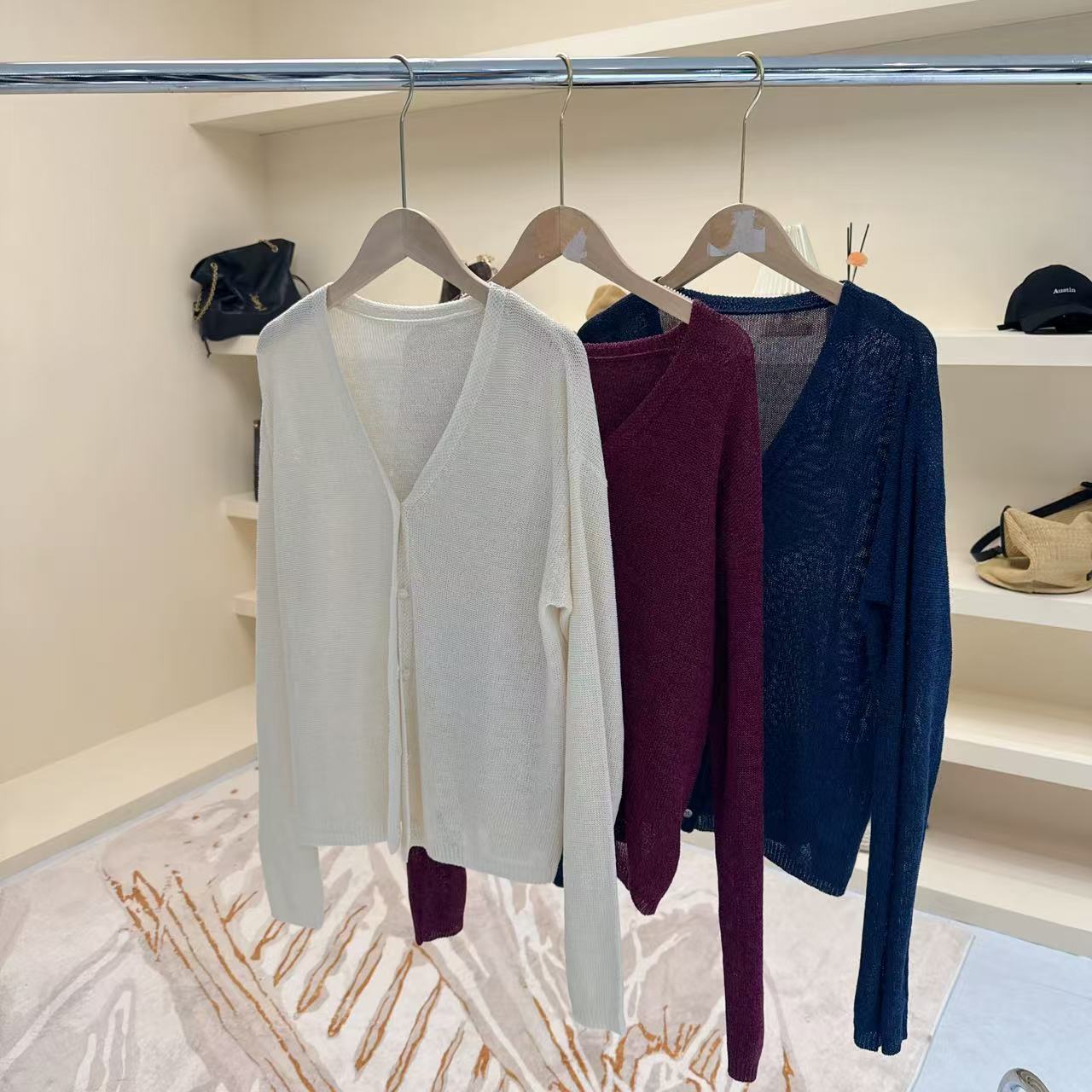 【文5101】 高端冰麻针织衫