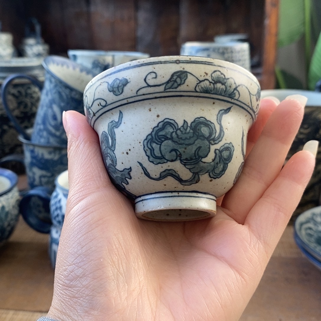 手工手绘青花高温陶瓷