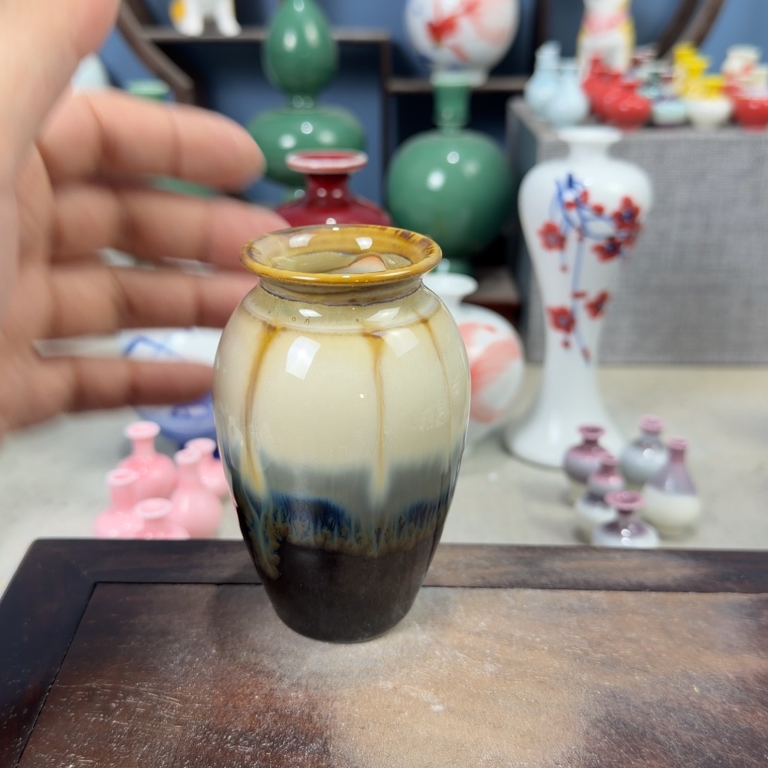 陶瓷手工小花器摆件