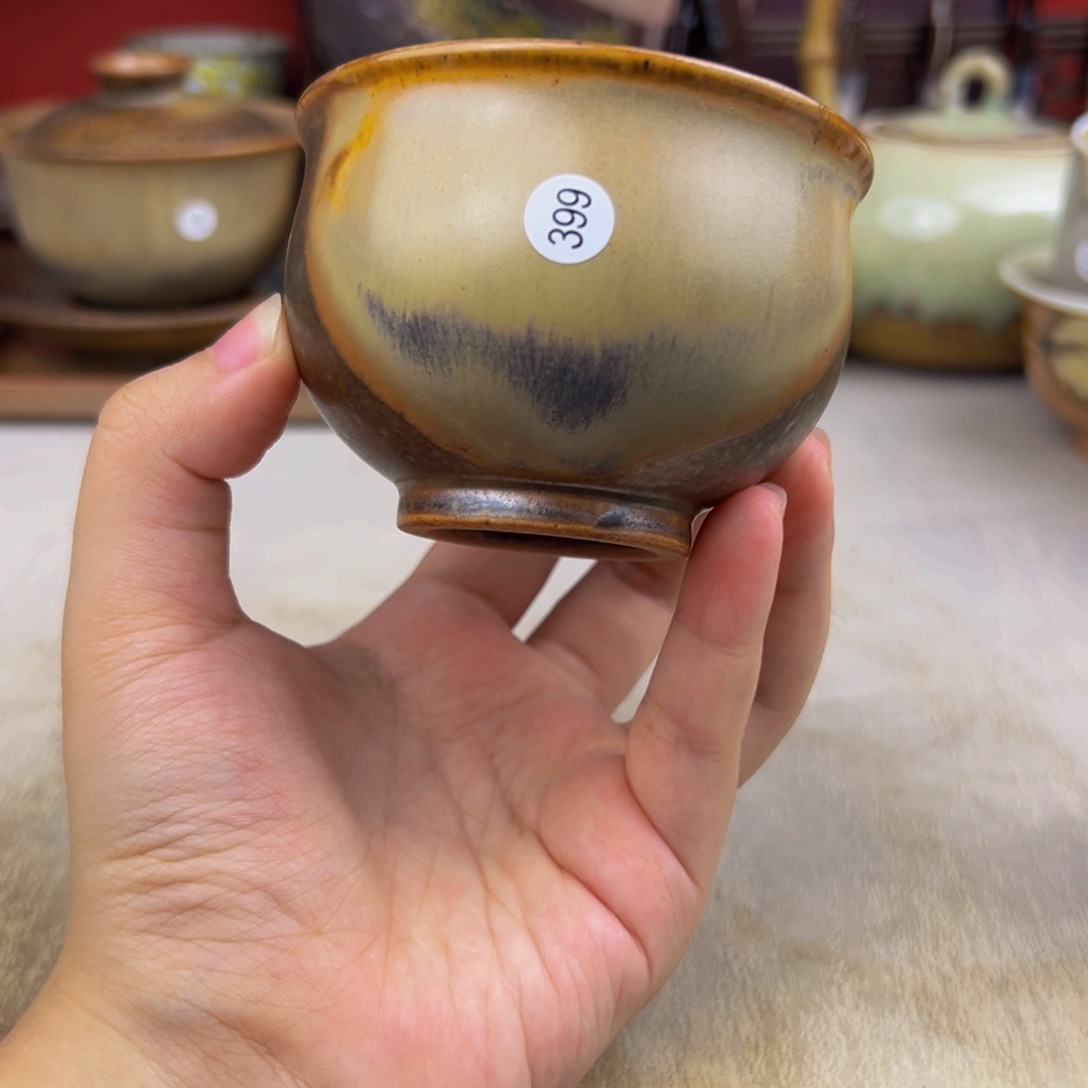 杯纯手工柴烧主人杯
