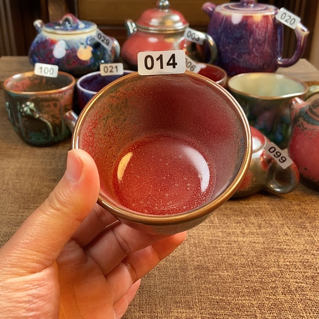 摆件钧瓷主人杯杯