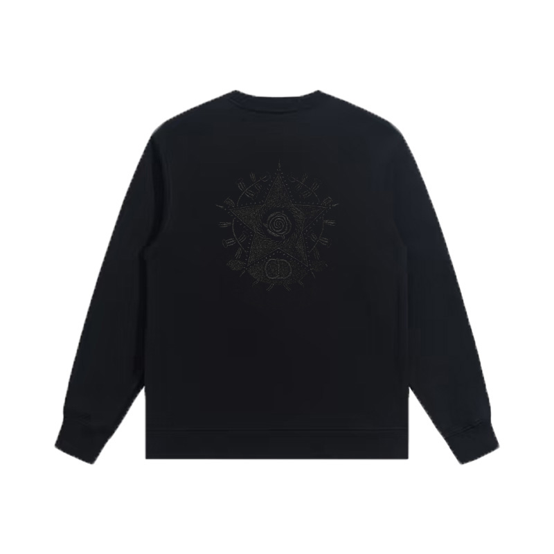 212五角星刺绣百搭长袖经典潮流圆领卫衣