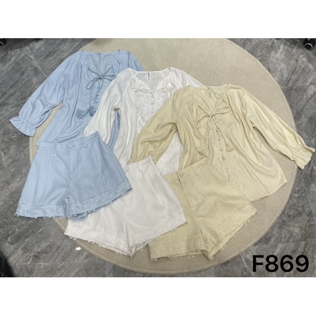 KIKI严选：F869-6688家欧货南油夏季长袖衬衫短裤通勤两件套装