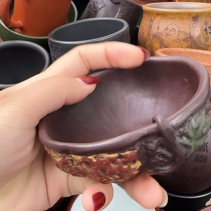 紫砂茶杯紫砂主人杯捡漏