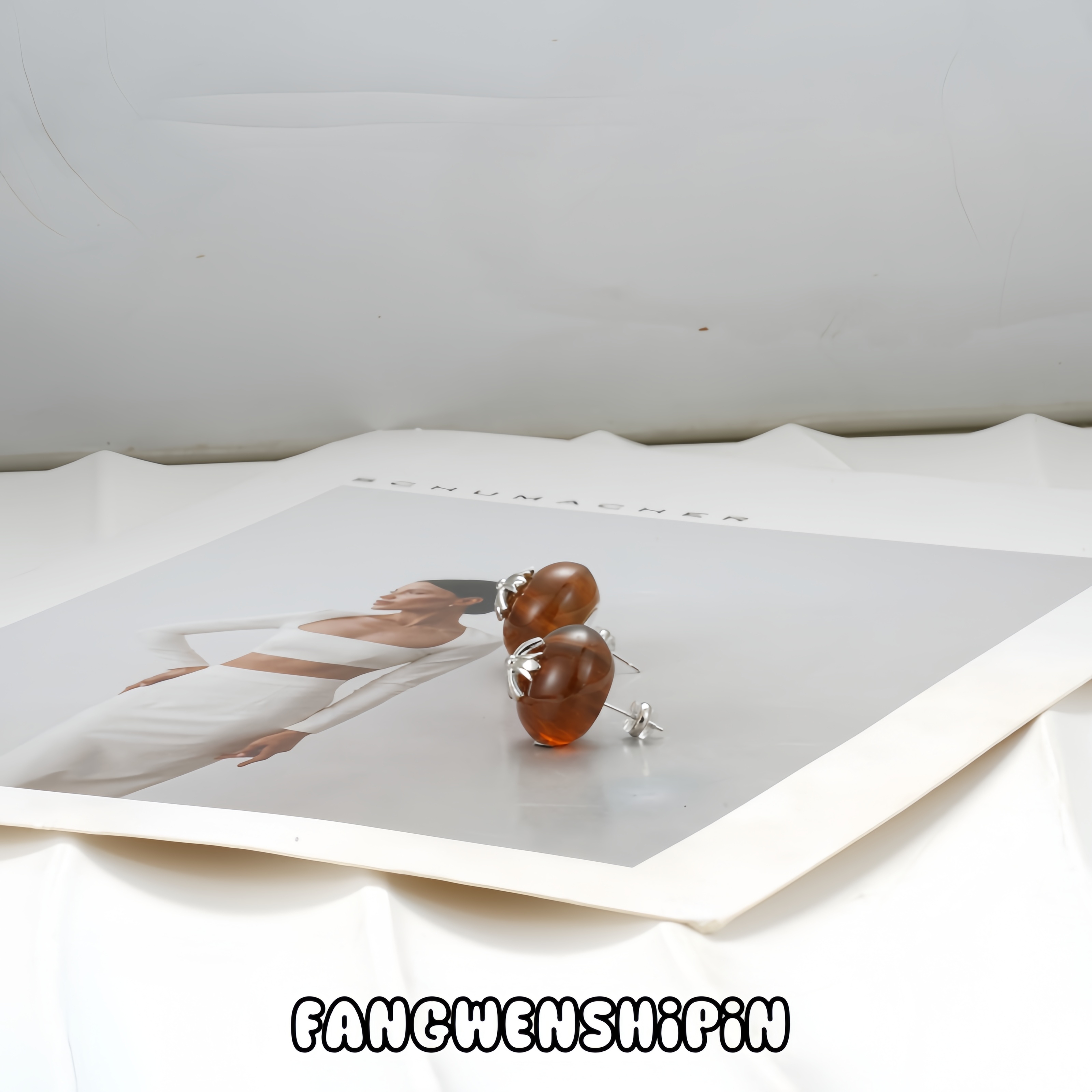 铜合金仿水晶耳饰 耳环1402