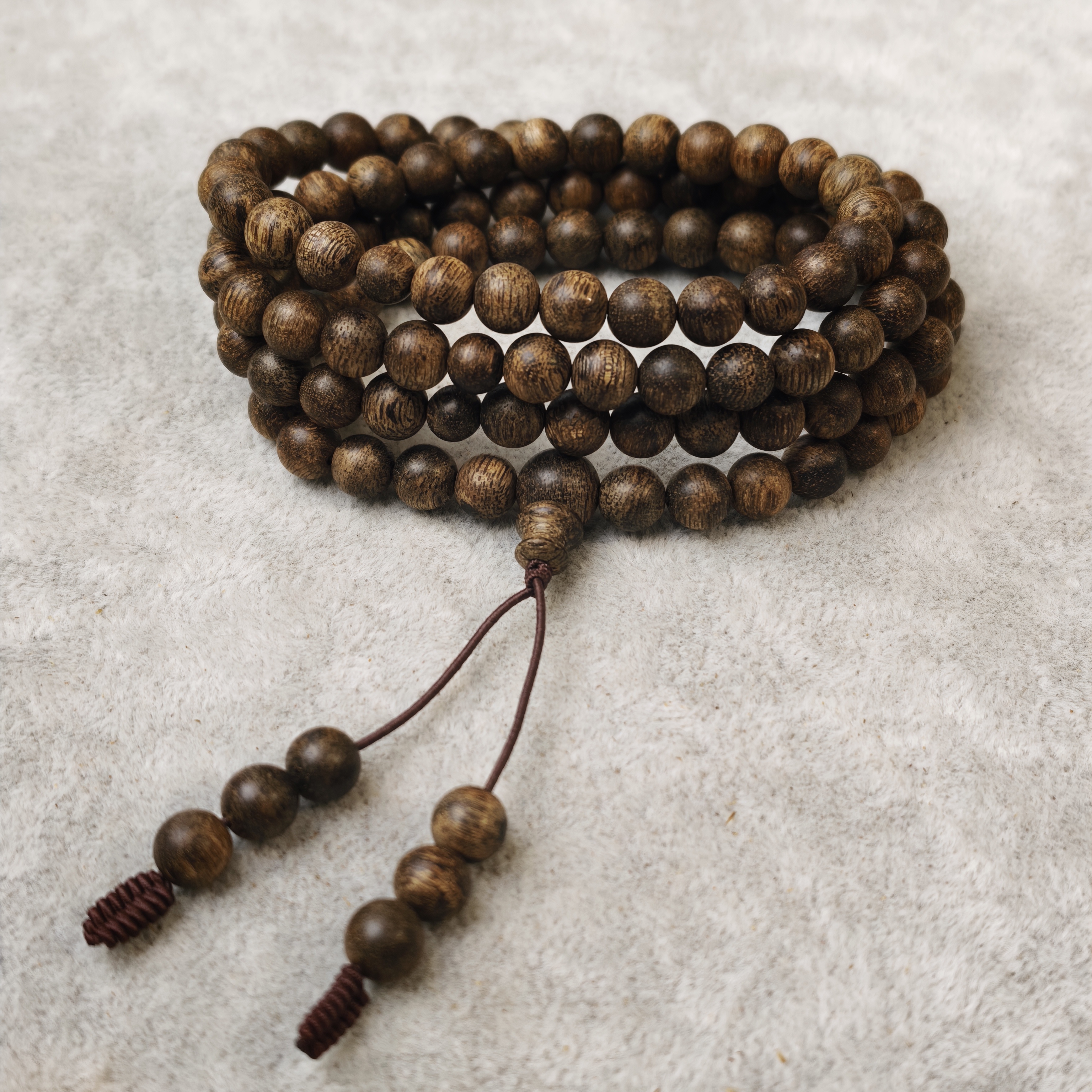 沉香【金腾婷婷】越南惠安红土沉香多圈手串 7mm左右