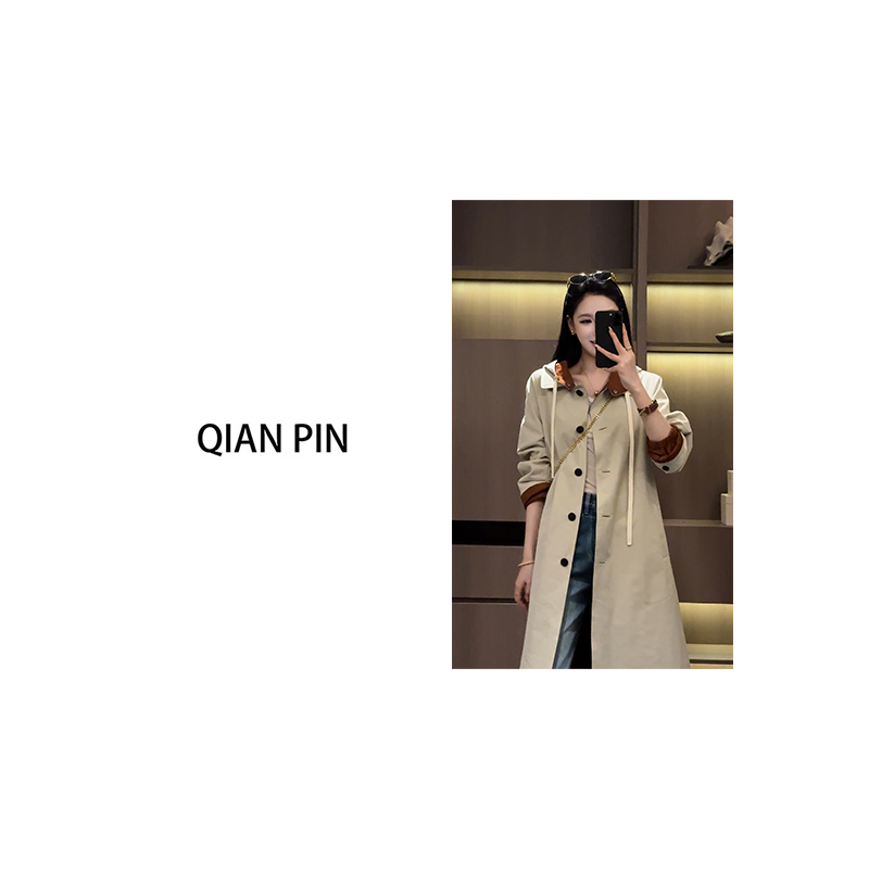 【六印服饰】【旧月于野】两面穿长款风衣HQ2025426