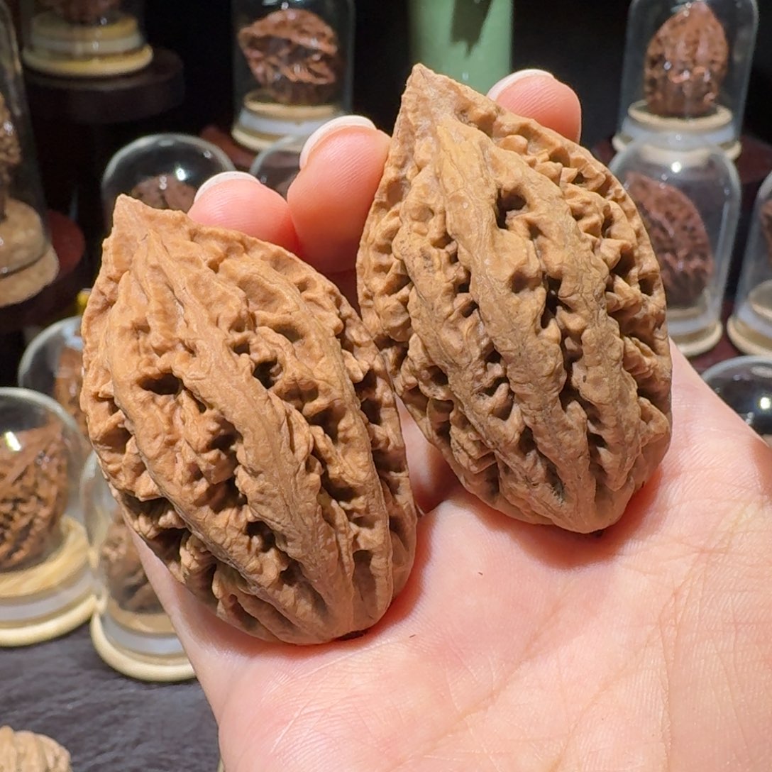 文玩核桃把件火焰龙王