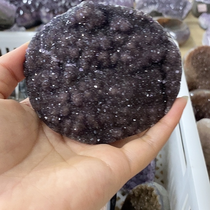 紫晶珠宝半成品未镶嵌