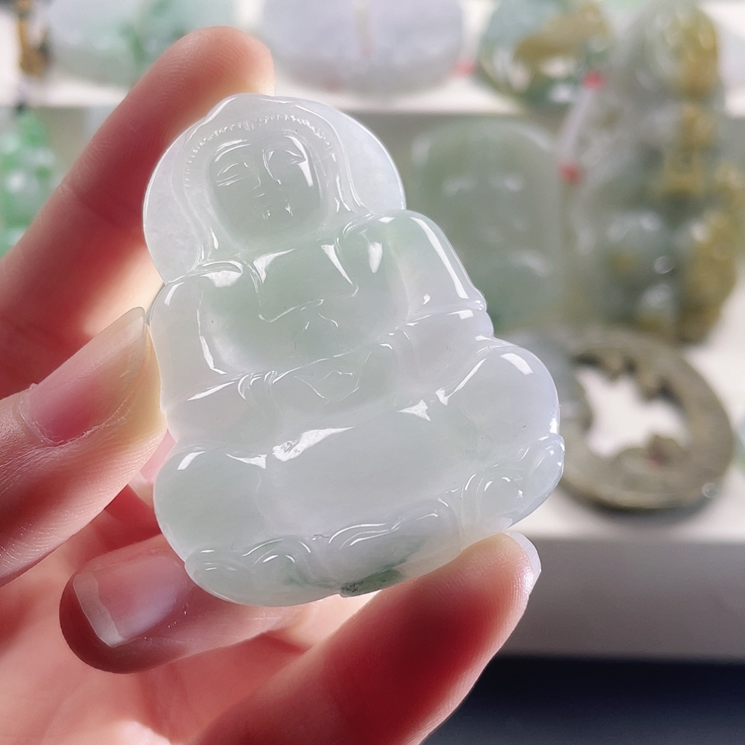 来***9翡翠未镶嵌颈饰天然翡翠1111111