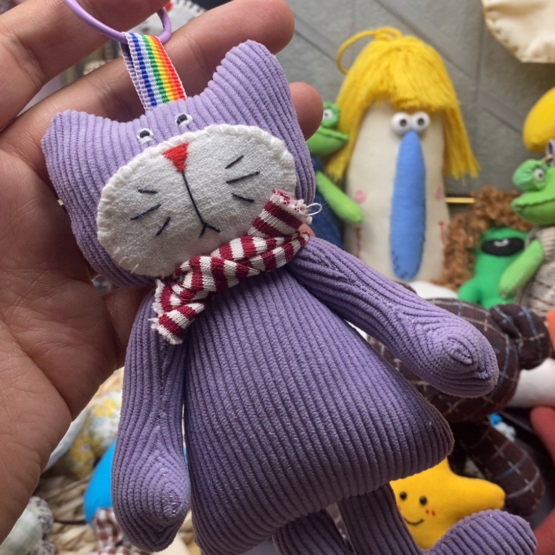 棉亚麻猫咪关键的