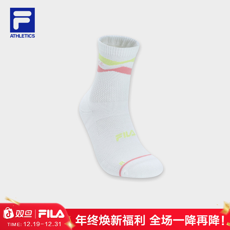 FILA斐乐女袜2025新品百搭时尚休闲潮流运动户外舒适透气高腰袜子