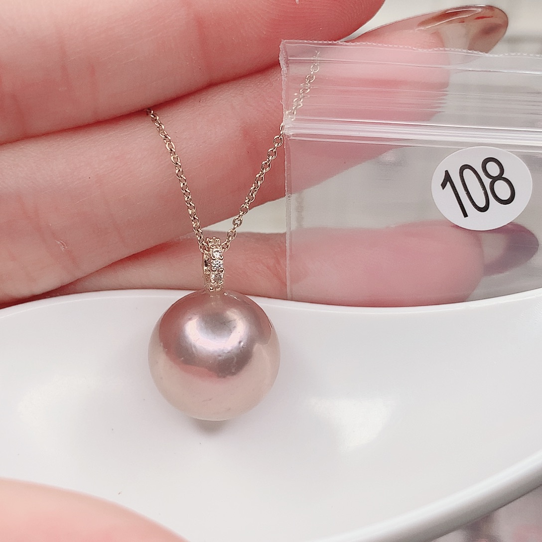 合金淡水珍珠吊坠(赠链)