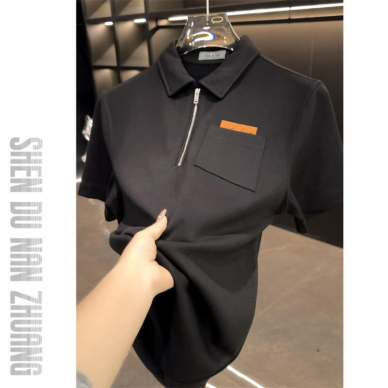 【绅度男装】秋季加厚高订设计师款polo衫79108