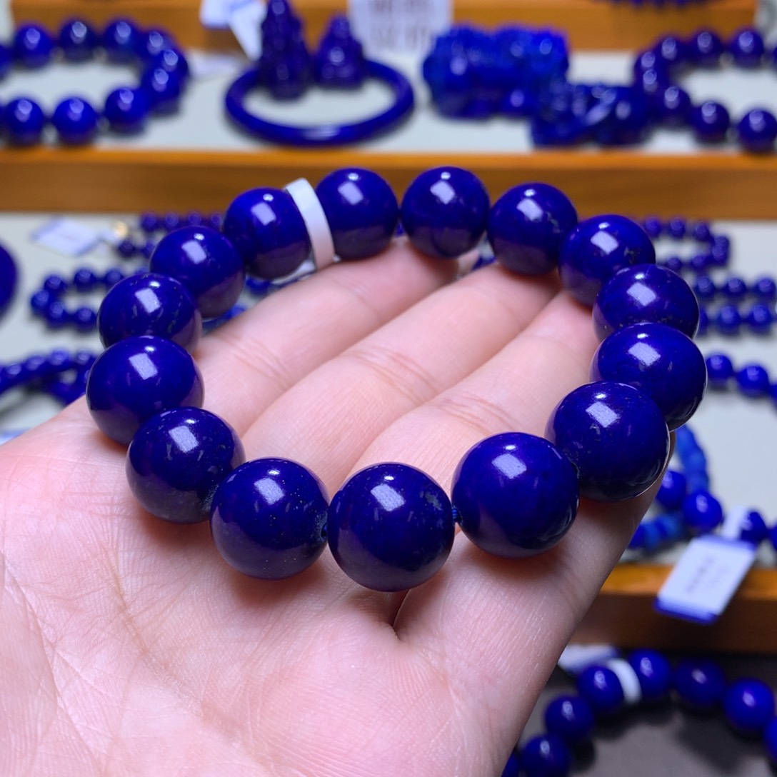 青金石手串未镶嵌14m