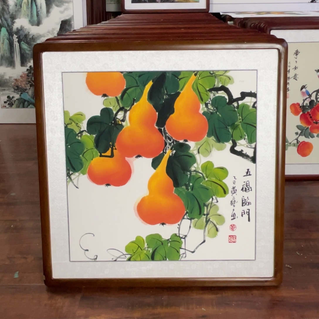 国画带框尺寸63*63厘米