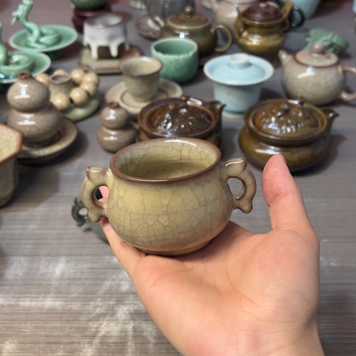 传世哥窑 小香炉特价