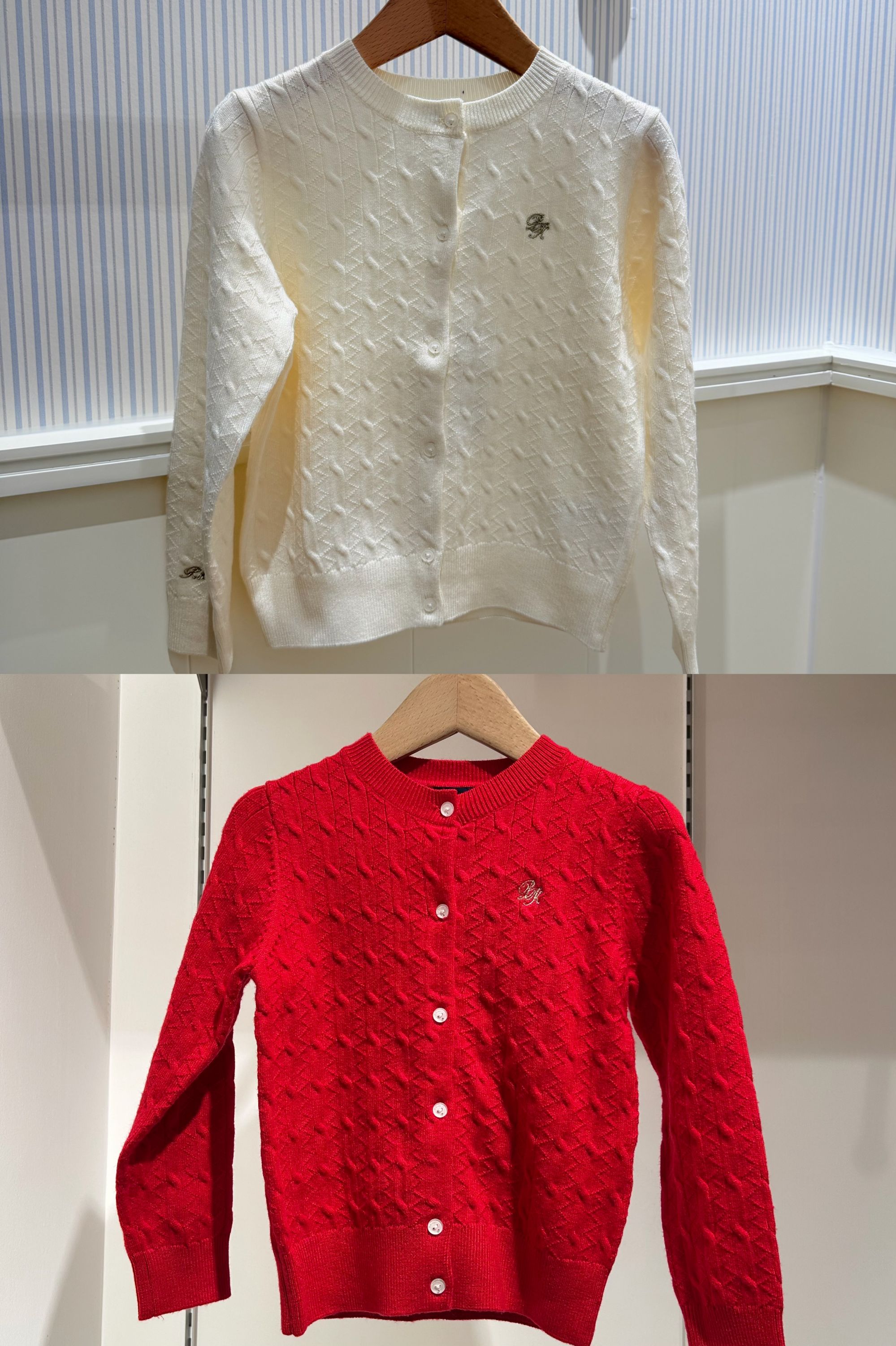 POLOWALK年新款儿童绞花针织开衫柔软舒适百搭