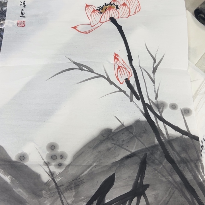 国画纯手绘字画宣纸国画