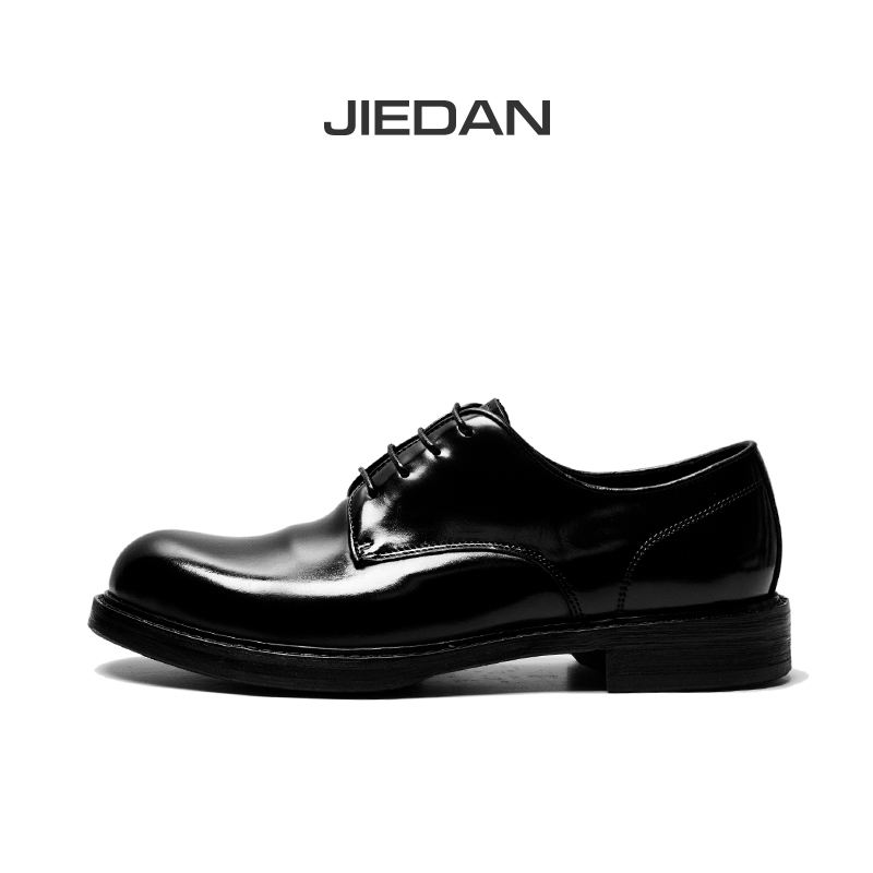 【杰丹鞋厂】 意大利马臀皮德比鞋 商务正装英伦风男士皮鞋马臀鞋王