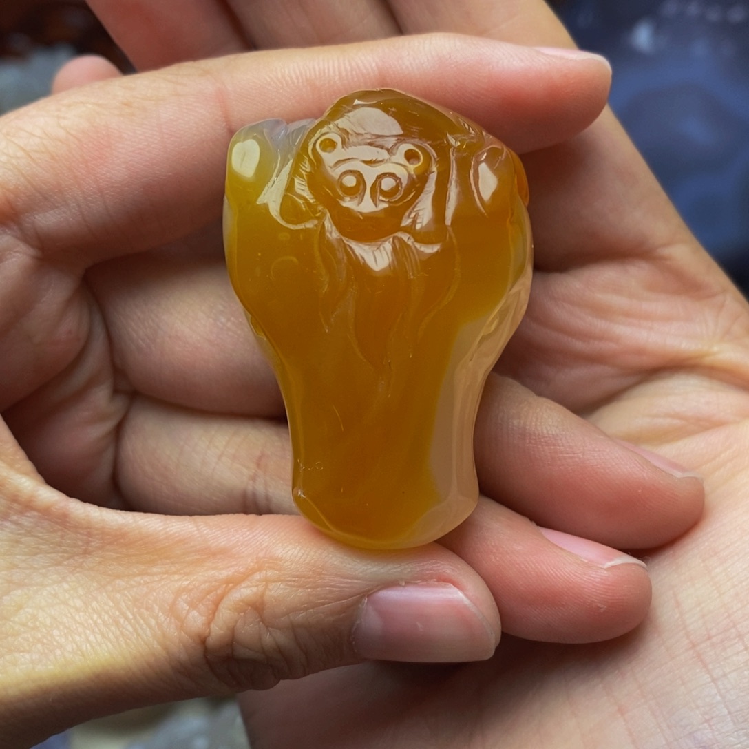 玛瑙/玉髓手把件未镶嵌