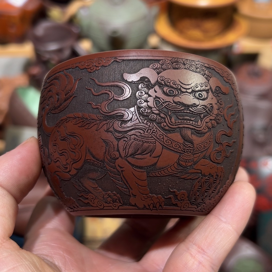 紫砂茶杯宜兴紫砂主人杯